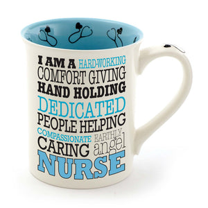 Our Name Is Mud Nurse Typography Mug