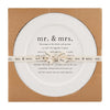 Mud Pie Mrs. and Mrs. Blessings to the Bride and Groom Platter