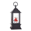 Christmas 9.5" Dancing Santa and Mrs. Claus Animated Musical Lighted Swirling Water Lantern