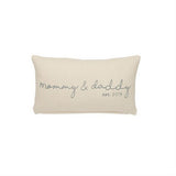 Mud Pie Mommy & Daddy 2019 Pillow