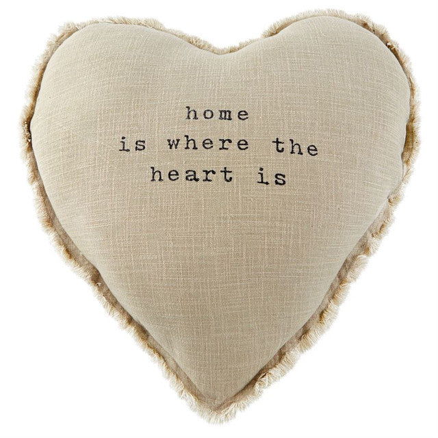 Home is where the heart is pillow outlet