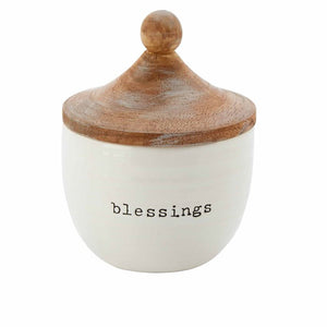 Mud Pie Blessings Jar with Ten Kraft Paper Clips