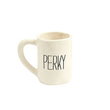 Perky White Ceramic Mug