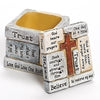 Cross Trinket Box with Words of Encouragement and Prayers