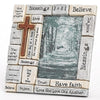 Cross Frame with Words of Encouragement and Prayers Holds 4x6 photo