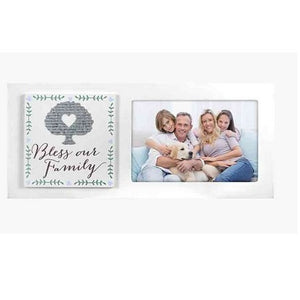 Malden Bless Our Family 4"x6" Photo Frame 