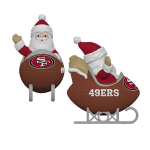 NFL San Francisco 49ers Santa Football Sled Hallmark Ornament