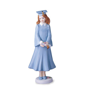 Enesco Growing Up Girls Collection Brunette Graduate Figurine