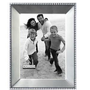 Malden Satin Nickel Beaded 5"x7" Photo Frame