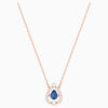 Swarovski Sparkling Dance Pear Necklace Blue