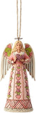 Jim Shore Heartwood Creek Angel with Heart Ornament 