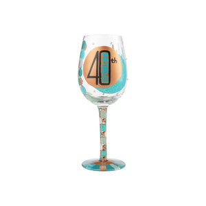 Lolita 40th Birthday Wine Glass