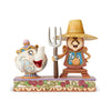 Jim Shore Beauty and The Beast Cogsworth and Mrs. Potts Figurine
