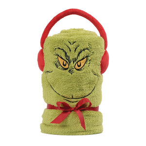 Grinch Snowthrow Fleece Blanket by Department 56