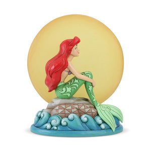 Jim Shore Ariel Sitting on Rock by Moon Figurine 