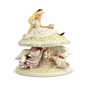 Jim Shore Alice in Wonderland in Woodland White