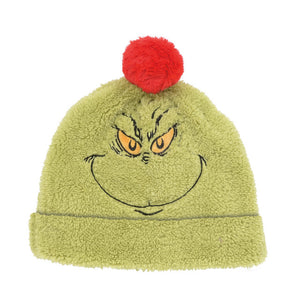 Grinch Fleece Beanie Hat