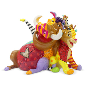 Disney Simba Timon Pumba Figurine by Romero Britto