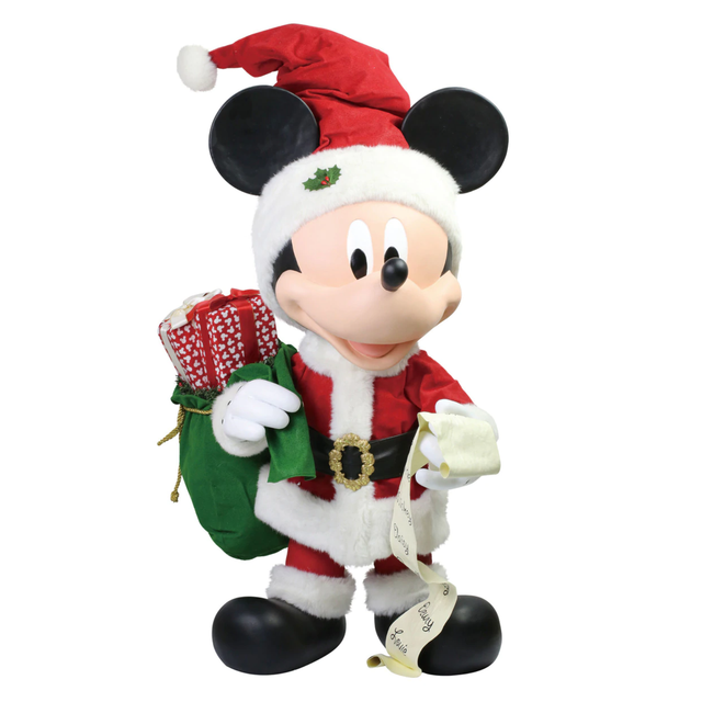 Santa mickey plush deals