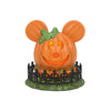 Disney Mickey's Pumpkintown Town Center Light Up Pumpkin Figurine by Department56