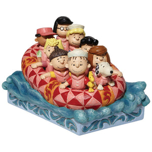 Jim Shore Peanuts Gang River Rafting Figurinee