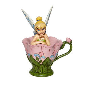 Jim Shore Disney Traditions A Spot of Tink Tinkerbell Sitting in a Flower Figurine