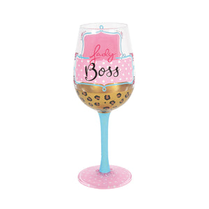 Lolita Wine Glass Lady Boss Working Nine to Wine