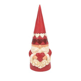 Jim Shore Red Gnome Holding Heart "Love That Has Gnome End" Figurine 6.5"