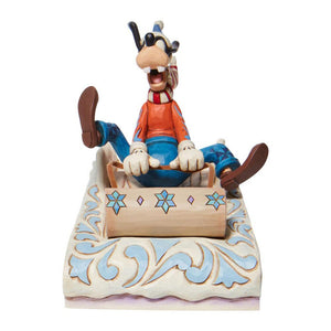 Jim Shore Disney A Wild Ride Goofy Sledding Figurine