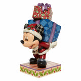 Jim Shore Disney Here Comes Old St. Mick Mickey with Presents Figurine