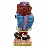 Jim Shore Disney Here Comes Old St. Mick Mickey with Presents Figurine