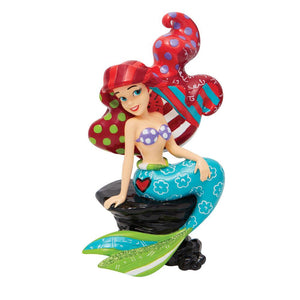 Disney The Little Mermaid Princess Ariel On Rock Figurine by Romero Britto