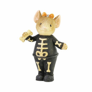 Tails with Heart Skelton Mouse figurine