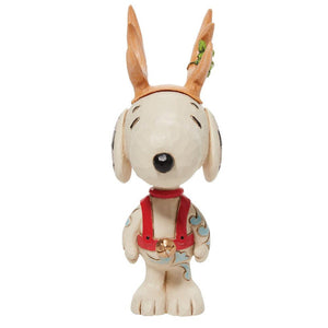 Jim Shore Peanuts Mini Snoopy Reindeer Figurine