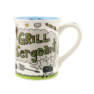 Our Name Is Mud Grill Sergeant Mug It's Not Burnt It's Blackened!
