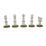 Dept56 Disney Haunted Mansion Halloween Village Singing Busts Grim Grinning Ghosts Set of 5