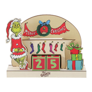 Grinch Laser-Cut Wood Christmas Countdown Calendar