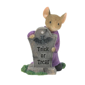 Halloween Mouse Tails with Heart Hide & Scream Figurine