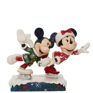 Disney Jim Shore Mickey and Minnie Pair Skating Figurine