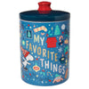 My Favorite Things Snoopy Skating Christmas Cookie Jar