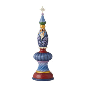 Jim Shore Nativity Family Finial Holy Night of Promise Figurine 10"
