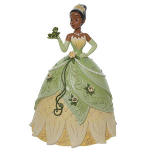 Jim Shore Disney Just One Kiss Deluxe Princess Tiana 15" Figurine