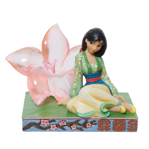 Jim Shore Disney Traditions Mulan Clear Resin Cherry Bloss Figurine