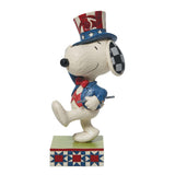 Jim Shore Peanuts Marching with Glory Patriotic Snoopy Figurine