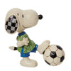 Jim Shore Peanuts Mini Snoopy Kicking Soccer Ball Figurine