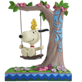 Jim Shore Peanuts Snoopy and Woodstock A Sweet Swing Hallmark Exclusive Figurine