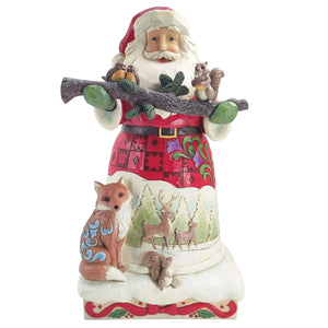 Jim Shore Heartwood Creek Santa With Animals Statue Figurine