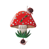 Allen Designs Fun-Guy Mushroom Wall Clock