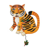 Allen Designs Stripes The Tiger Clock