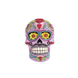 Jim Shore Heartwood Creek "Colorful Calavera" Day Of The Dead Purple Skull Figurine